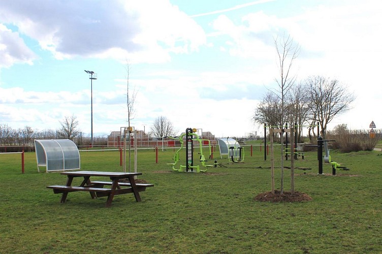 Sports area and skate park