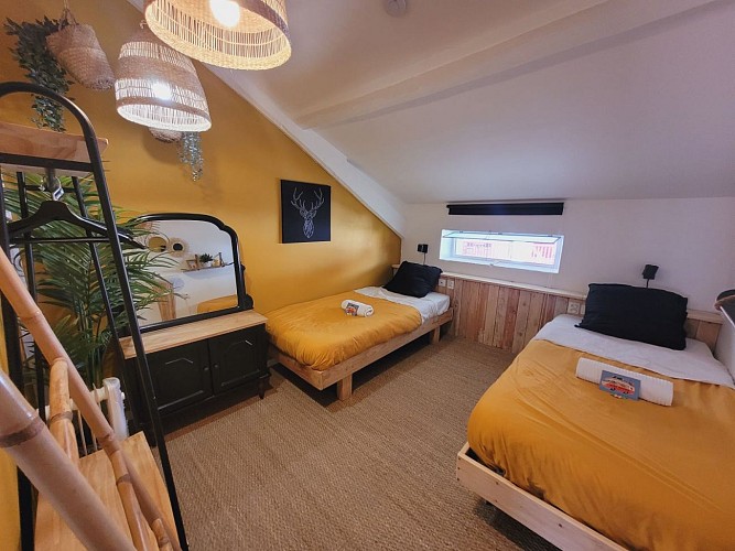 Surf Hostel Biarritz - Biarritz - Chambre twin milady