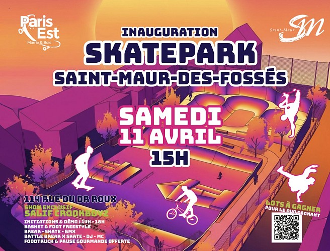 Inauguration du Skatepark de Saint-Maur-des-Fossés