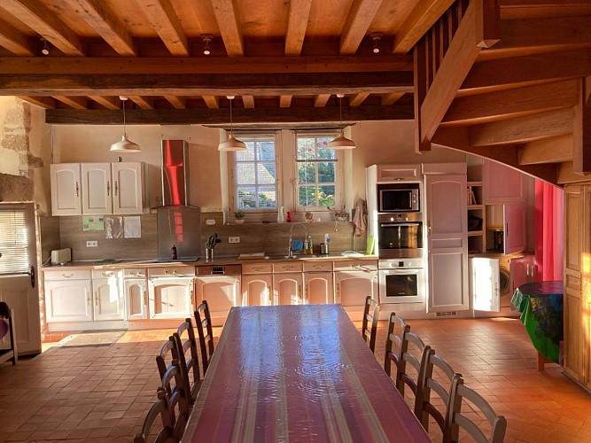 cuisine et salle à manger gite