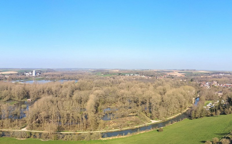 Vue sur marais Canche