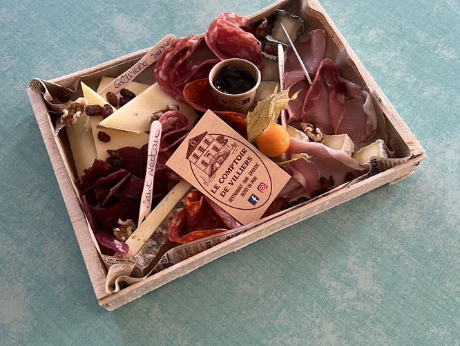 planche charcut fromage comptoir de Villiers