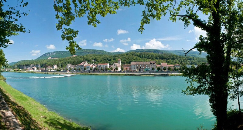 Le Rhône à Sault-Brénaz, le long de la Viarhôna - Bugey (01)