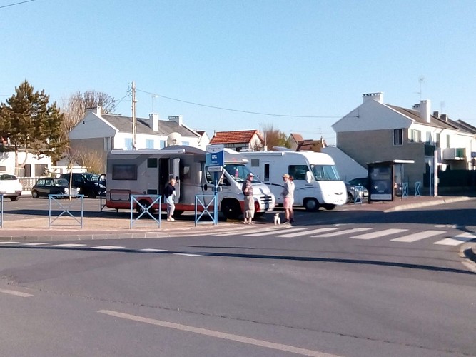 Langrune-sur-Mer camper van parking area