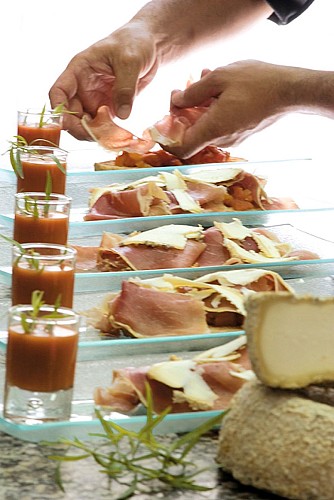 Le restaurant "Les Glycines" à Melle