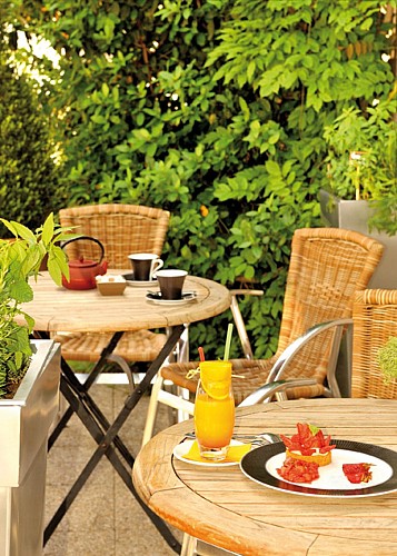 Le restaurant "Les Glycines" à Melle