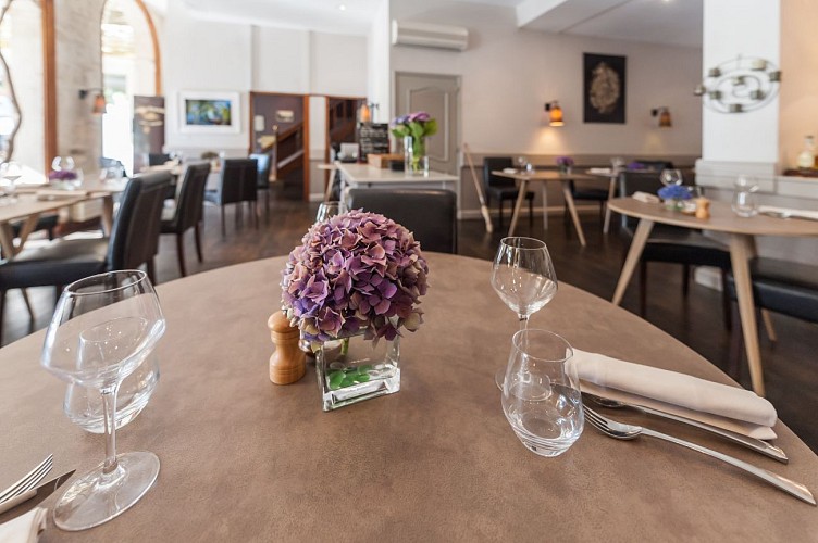 Le restaurant "Les Glycines" à Melle