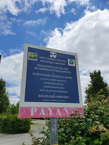 Aire de camping-car - Mervent