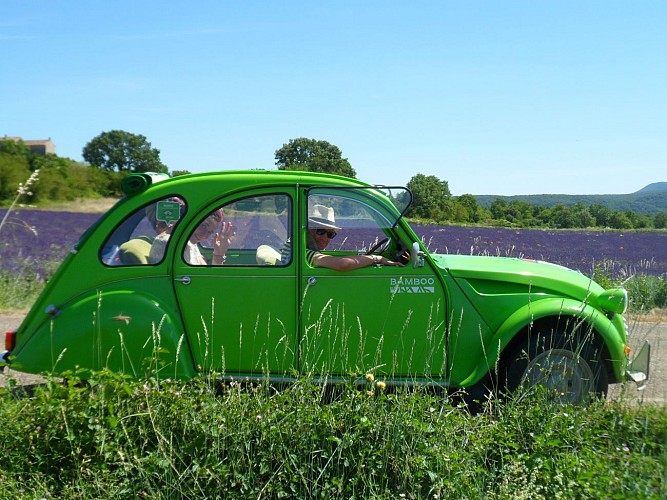 Ailleurs et Uzès - Guide conférencier en vintage-car