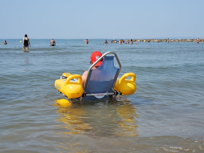 Plage du Boucanet et Handiplage.