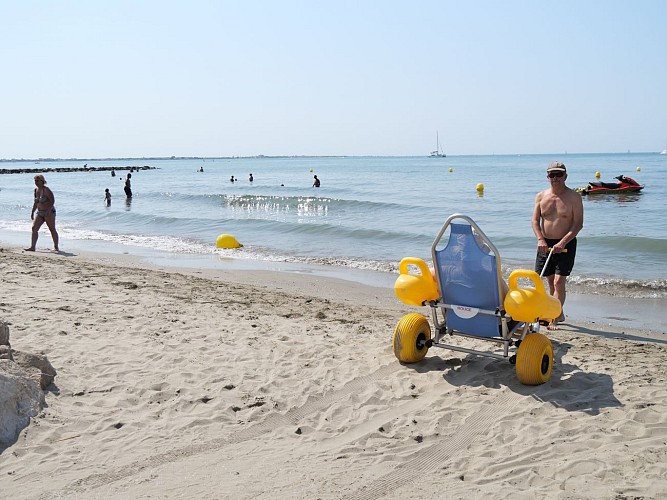 Plage du Boucanet et Handiplage.