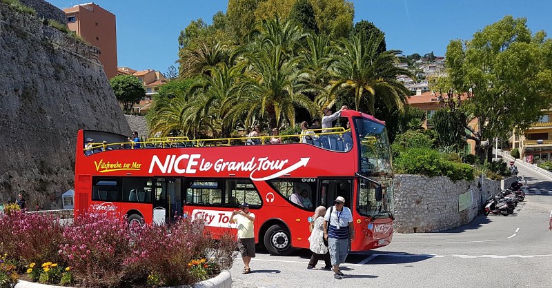 Tour de Nice en bus à impériale - Arrêts multiples - Pass 1 ou 2 jours