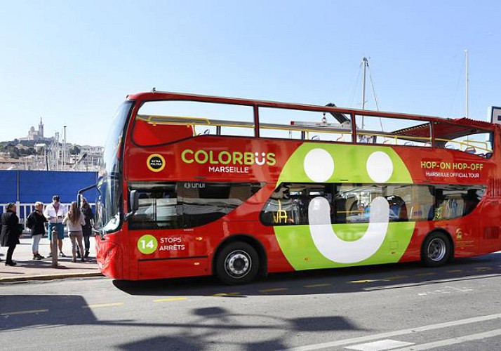 Tour de Marseille en bus à impériale - Arrêts multiples - Pass 1 ou 2 jours