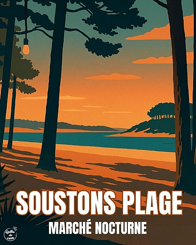 Soustons Plage Marché Nocturne