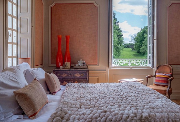 Chambre du château de la Huberdière - Nazelles-Négron