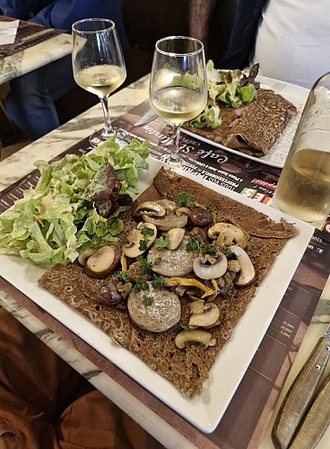 galette automne saucisse châtaigne