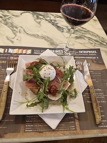 Tartine burrata
