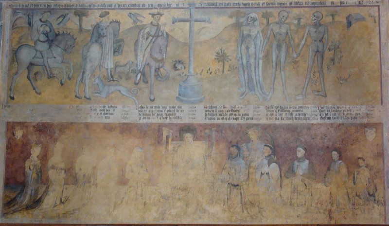 Intérieur - Fresque des trois morts et des trois vifs