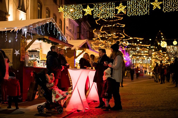 Les chalets du marché de Noël