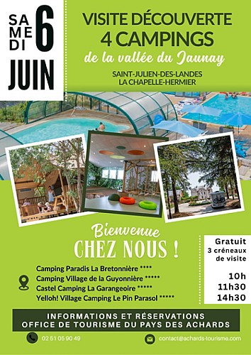 Visite découverte – 4 campings de la Vallée du Jaunay