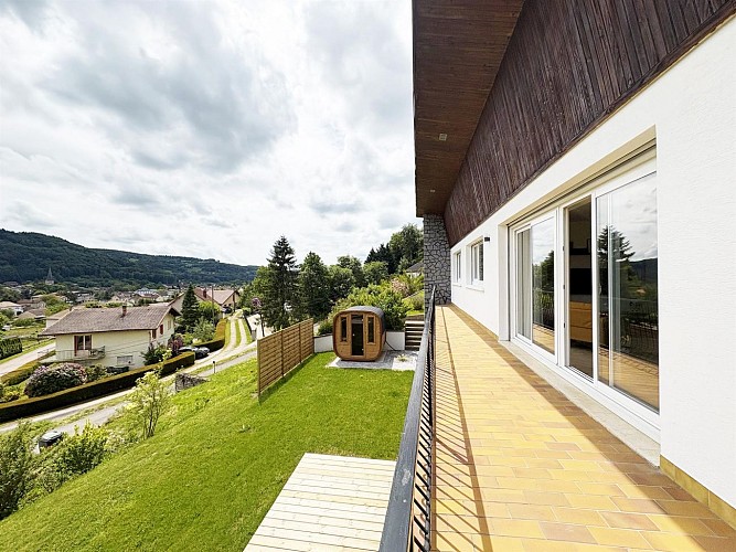 Gîte Chez Colette -Le Val d'Ajol - Vue sur sauna