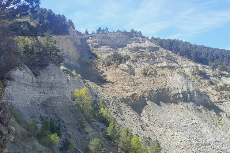 Falaise effondrée