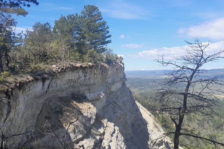 Falaise effondrée