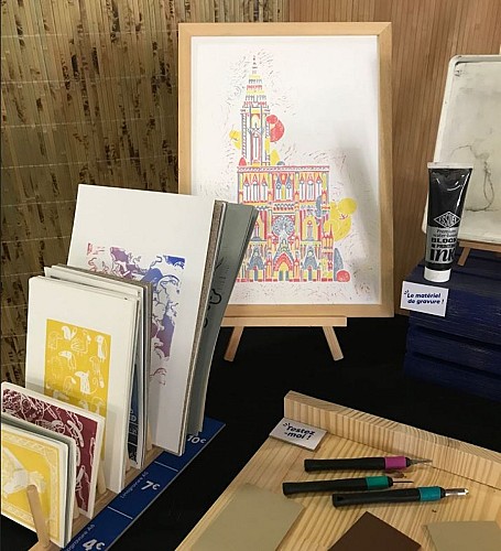La Serre: Johanna and her linocuts