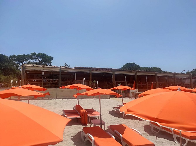 Le Belgodère restaurant sur la plage de Calvi