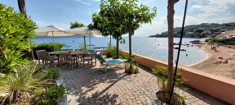 Terrasse villa Plage
