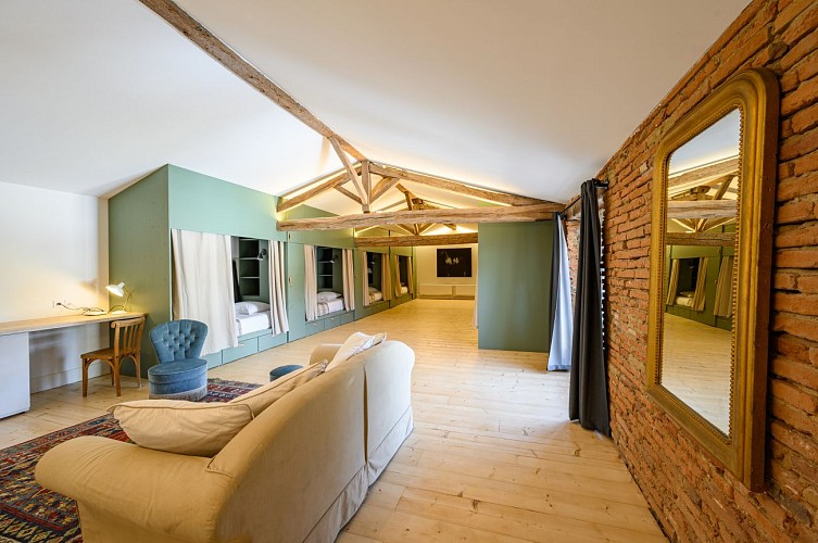 Gîte _Cavalier_ coin salon et coin nuit