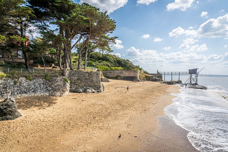 Les roches dorées - Plage de la Rinais