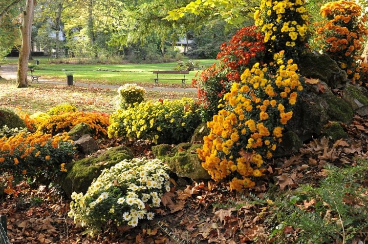 Vue dans le jardin de Tessé