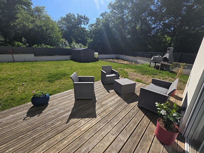 Terrace/jardin/forêt