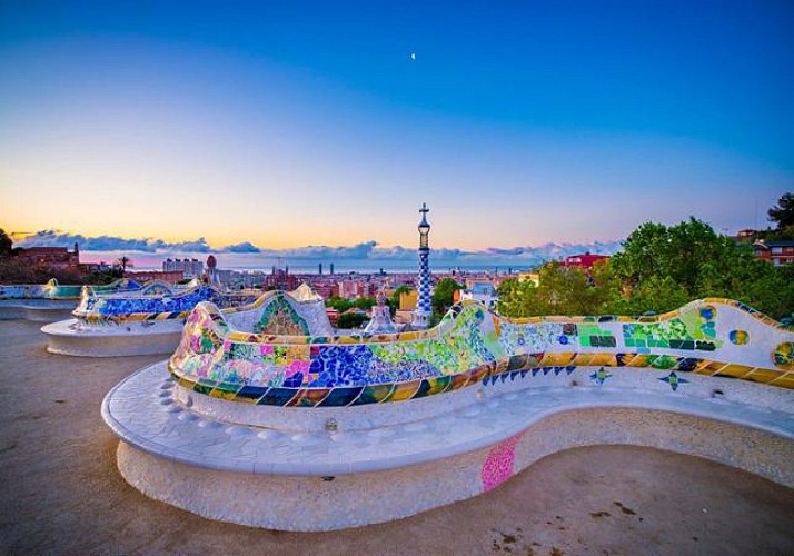 Entrada al Parque Güell en Barcelona