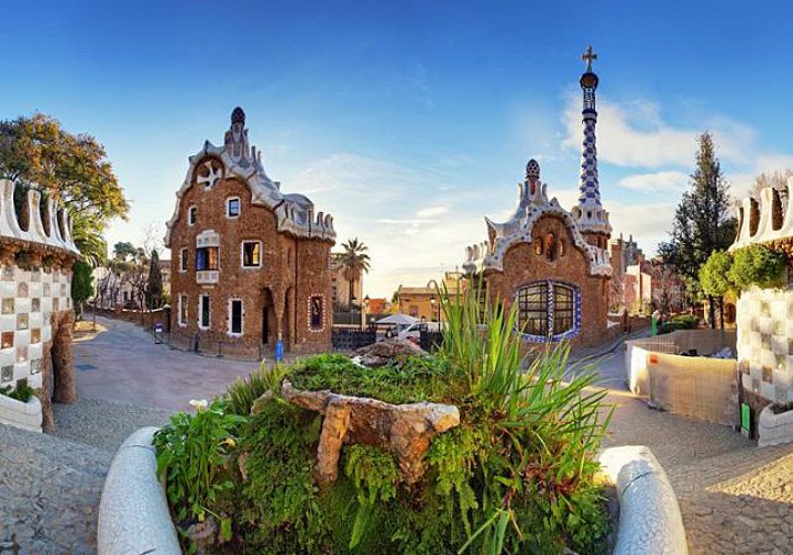 Entrada al Parque Güell en Barcelona