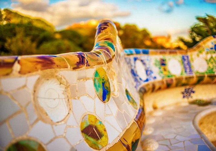 Entrada al Parque Güell en Barcelona