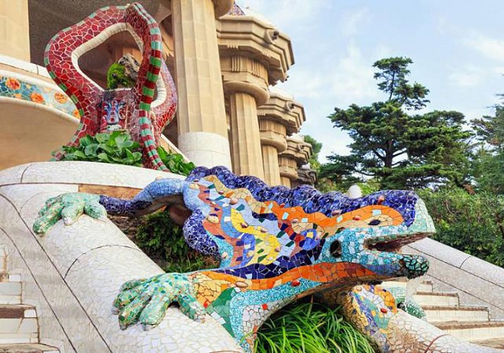 Entrada al Parque Güell en Barcelona