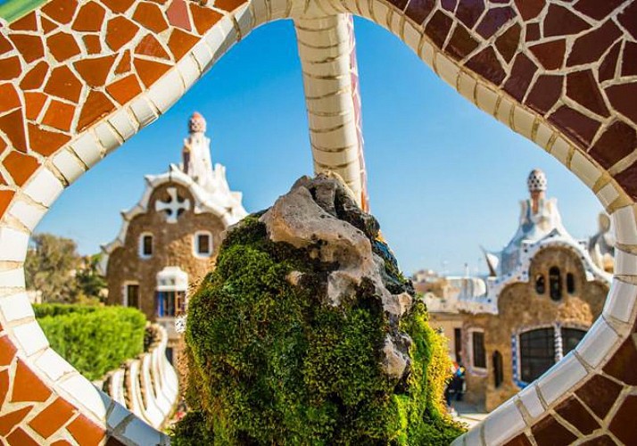 Entrada al Parque Güell en Barcelona