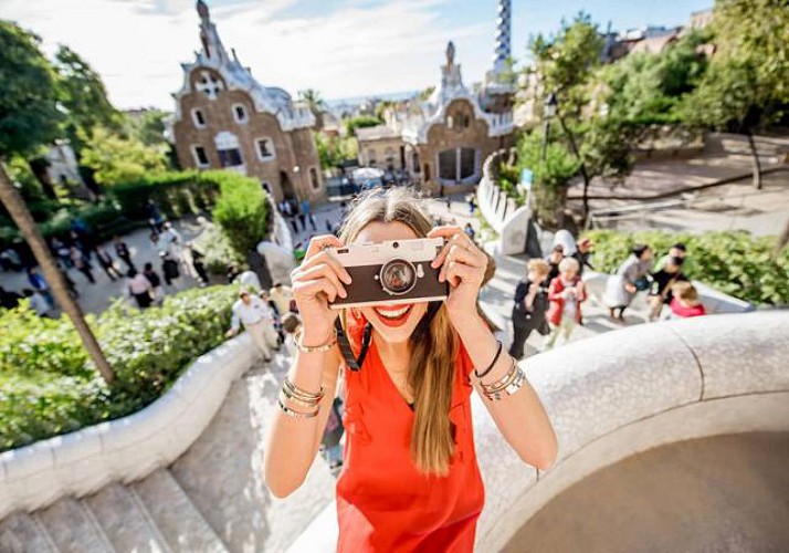 Entrada al Parque Güell en Barcelona