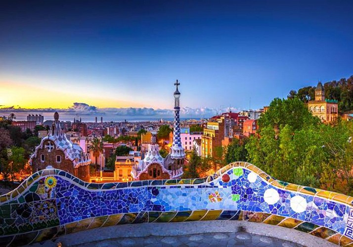 Entrada al Parque Güell en Barcelona