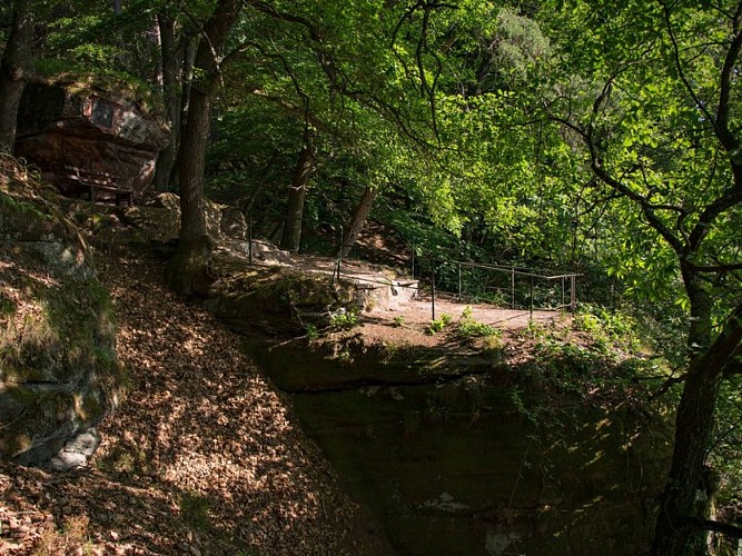 Le rocher permettant d'admirer le paysage