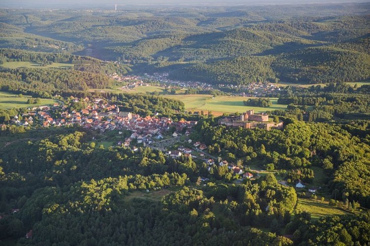 Vue aérienne sur Lichtenberg