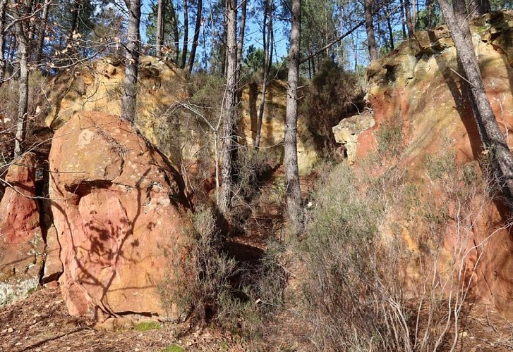 Ocres en bordure du chemin