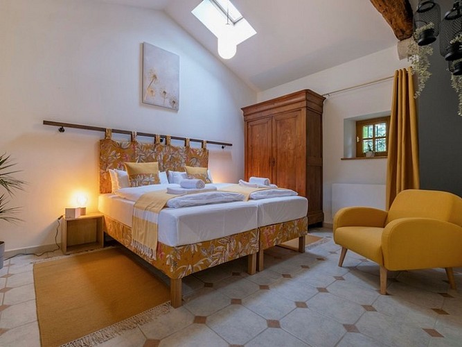 Chambre 1 du gîte Tournesol