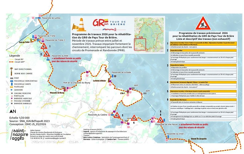 TRAVAUX - GR® de Pays Tour de Brière