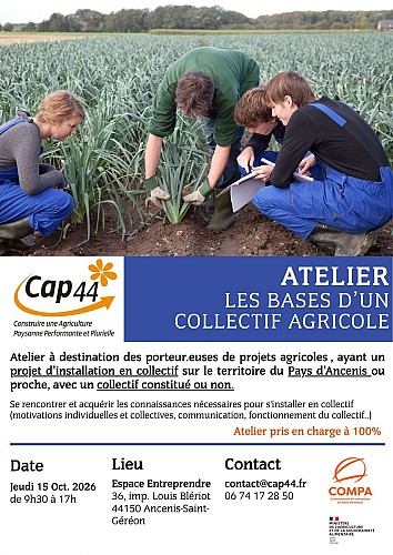 Atelier « Les Bases d’un collectif agricole » animé par le CAP44