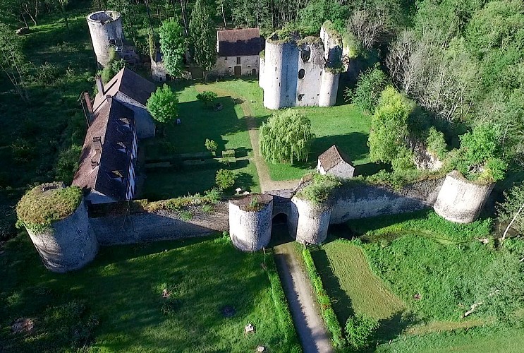 Vue aérienne du château