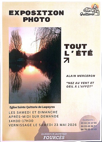 Église Sainte Quitterie de Laspeyres - Exposition
