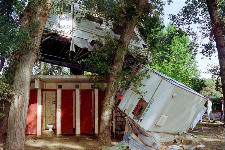 Crue de 1992 au camping de Vaison-La-Romaine